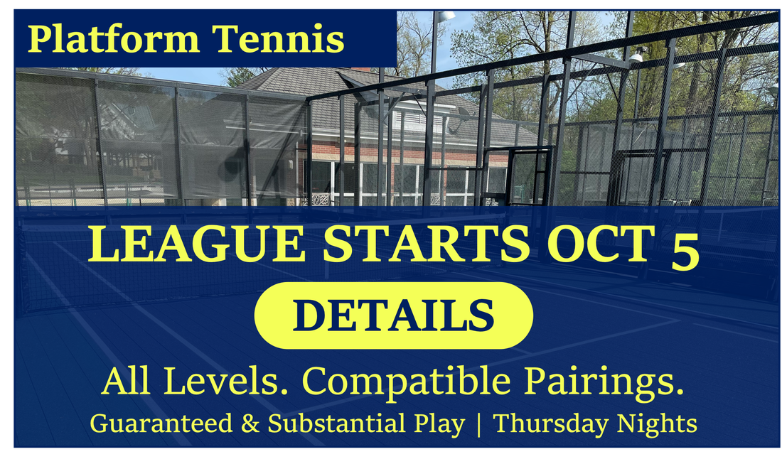 Platform tennis 2023 2024 Cincinnati League