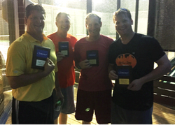 Kyle Bates, Bret Bruder, John Fovel, Andy Taylor summer platform tennis