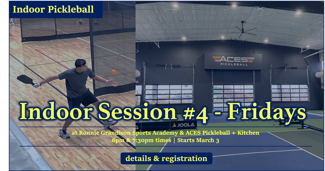 Indoor pickleball at Aces and Ronnie Grandison Sports Academy