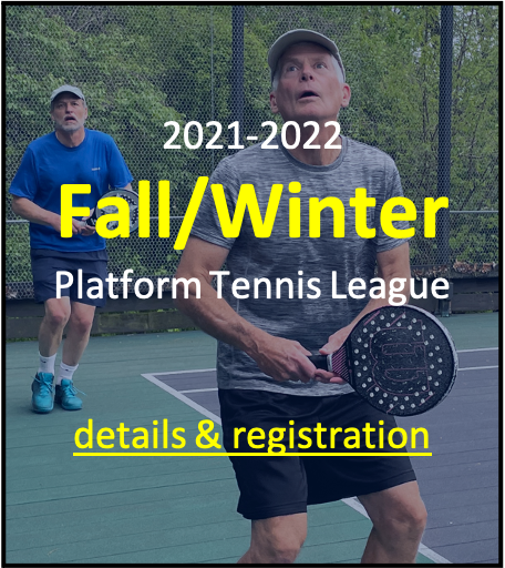 2021 2022 Fall Winter Platform Tennis League