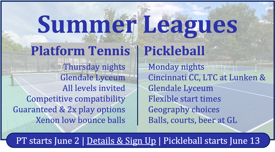 Cincinnati platform tennis and pickleball 2022